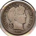 1910 Barber Silver Dime - Philadelphia Mint - MB925