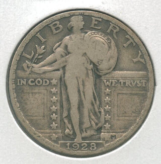1928-P Silver Standing Liberty Quarter 25c Philadelphia Mint - KR75