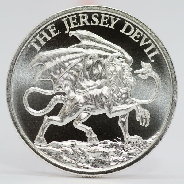 Jersey Devil Pine Barren 999 Silver 1 oz Round 2020 Cryptozoology Medal - JJ039