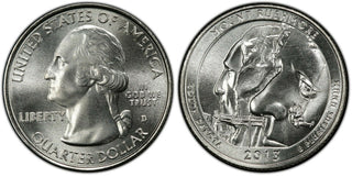 2013-D Mount Rushmore South Dakota NP ATB 25C Unc Quarter Denver mint 040
