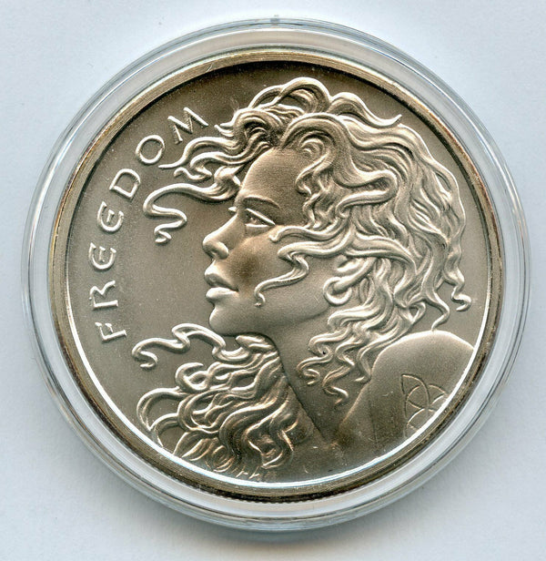 2015 Freedom Girl 999 Silver 1 oz Art Medal Shield Patriot Bullion ounce - JK663