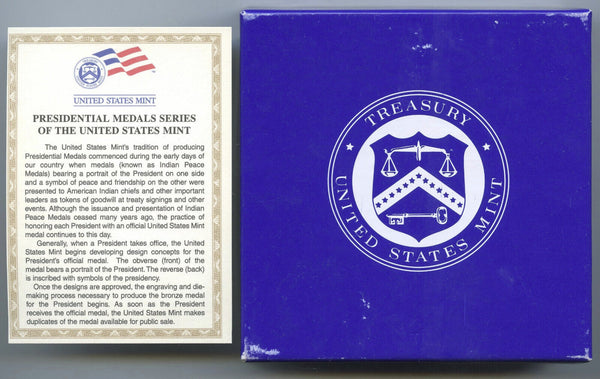 Thomas Jefferson Peace and Friendship Art Medal Round - US Mint Treasury - B413