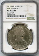 1811 Peru Lima JP 8 Reales Silver Coin NGC AU Details Certified Coin - JP605