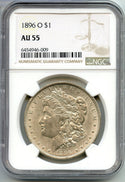1896-O Morgan Silver Dollar NGC AU55 Certified - New Orleans Mint - CA799