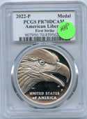 2022 American Liberty Silver Medal PCGS PR70 DCAM First Strike Chicago ANA JP024