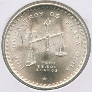 1978 Mexico Balance Scale Onza 1 oz Silver Plata Pura Casa de Moneda - DN033