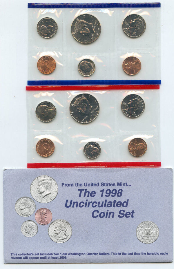 1998 United States Uncirculated US Mint Coin Set - OGP Philadelphia & Denver