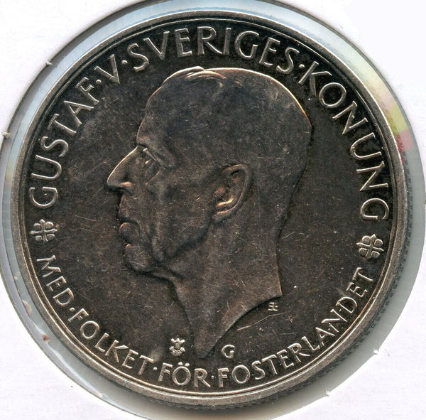 1935 Sweden Silver Coin 5 Kronor - CC257
