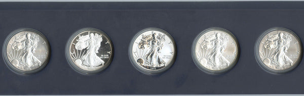 2011 American Eagle Silver 5-Coin Silver Set -Includes CoA and Box -DM564