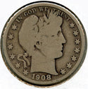 1908-D Barber Silver Half Dollar - Denver Mint - BQ909