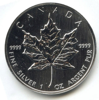 1999 Canada $5 Maple Leaf 9999 Fine Silver 1 oz Coin - Queen Elizabeth II - C338
