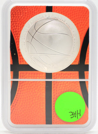 2020-P Basketball Hall of Fame $1 Silver NGC PF 70 Orange Early Releases - JJ217