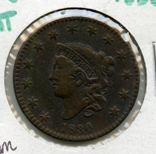 1830 Liberty Matron Head Large Cent Penny Large Letters - Philadelphia MJ070