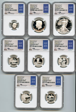 2018 Limited Edition Proof Set NGC PF70 UCAM First Day Mercanti Signature BJ392