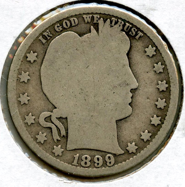 1899-O Barber Silver Quarter - New Orleans Mint - BQ670