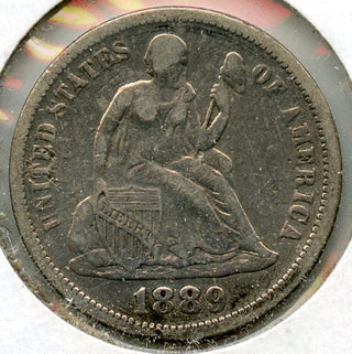 1889 Seated Liberty Silver Dime - Philadelphia Mint - BR264